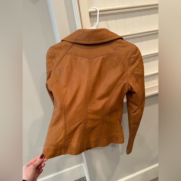 GENUINE LEATHER JACKET BLACK RIVET WOMEN’S XS - Picture 4 of 5